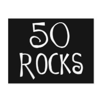 50th birthday gifts, 50 ROCKS