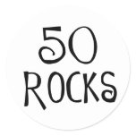 50th birthday gifts, 50 ROCKS