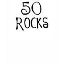 50th birthday gifts, 50 ROCKS t-shirts