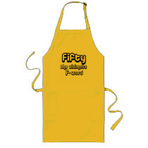 50th birthday gifts - Fifty, the ultimate F-word Apron