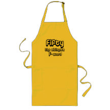 50th birthday gifts - Fifty, the ultimate F-word Apron