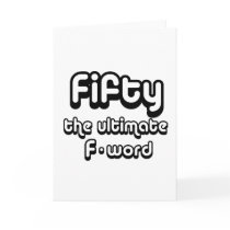 50th birthday gifts - Fifty, the ultimate F-word