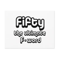 50th birthday gifts - Fifty, the ultimate F-word