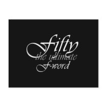 50th birthday gifts - Fifty, the ultimate F-Word!