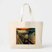 50th Birthday Gifts, The Scream 50! Tote Bags