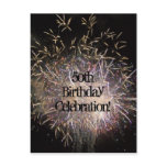 50th Birthday Invitation Postcard (Customize)