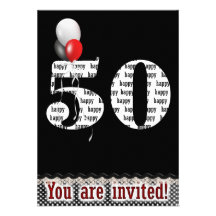 50th Birthday Invite