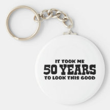 50th Birthday Key Chain