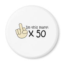 50th Birthday Fridge Magnet
