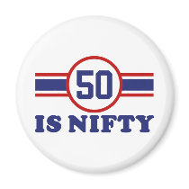 50th Birthday Refrigerator Magnets