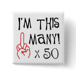 50th birthday Middle Finger Salute