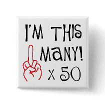 50th birthday Middle Finger Salute