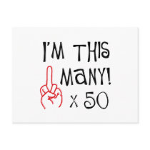 50th birthday Middle Finger Salute