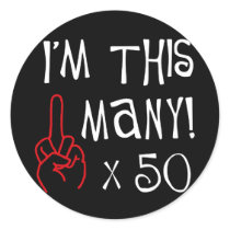 50th birthday Middle Finger Salute