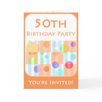 50th Birthday Party Invitation for Him Card