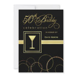 50th Birthday Party Invitations - Contemporary
