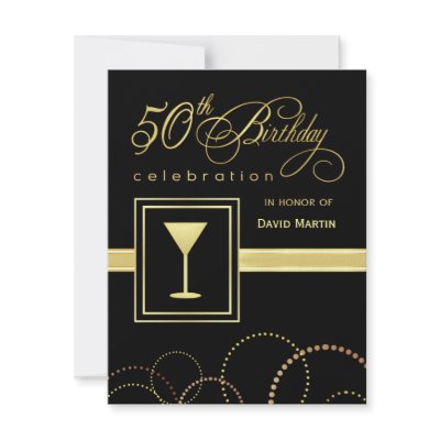 50th Birthday Party Invitations - Contemporary by SquirrelHugger