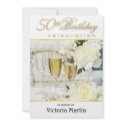 50th Birthday Party Invitations - For Her