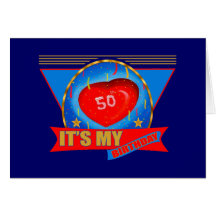 50th Birthday Party Invitations Greeting Cards