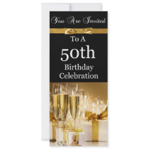 50th Birthday Party Personalized Invitation
