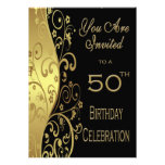 50th Birthday Party Personalized Invitation