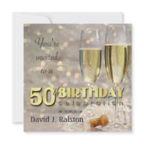 50th Birthday Party  - Personalized Invitations