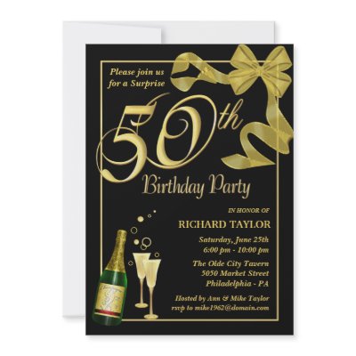 50th Birthday Party - Surprise Party Invitations by SquirrelHugger