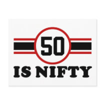 50th Birthday Post Card