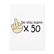 50th Birthday Post Card
