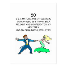 50th birthday postcard