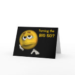 50th Birthday Sexy Woman Inside Smiley Funny Card