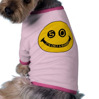 50th birthday Smiley Face, It's only a number! by 50thbirthdaygifts_