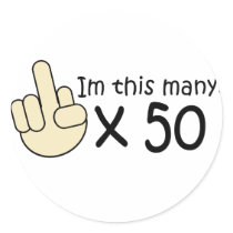 50th Birthday Sticker
