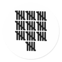 50th birthday round sticker