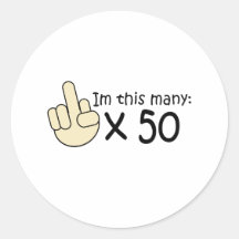 50th Birthday Sticker