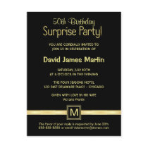 50th Birthday Surprise Party - Sample Invitations Postcards