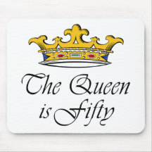 50th birthday The Queen is 50! Mousepad