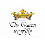 50th birthday The Queen is 50! Post Card