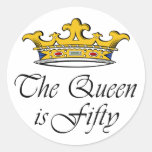 50th birthday The Queen is 50! Sticker