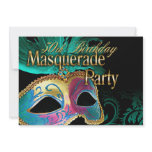 50th Birthday Venetian Masquerade (turquoise verdi