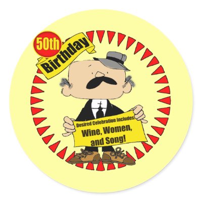 50th Birthday Wine Women Song Sticker by 50th_birthday_gifts