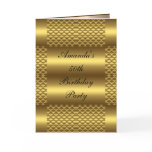 50th Gold Birthday Card 50th birthday