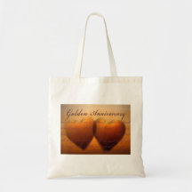 50th Golden Anniversary heart design Bag