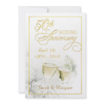 50th Golden Wedding Anniversary Party Invitations