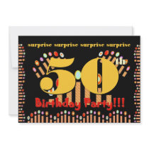 50th SURPRISE Birthday Party Invitation Template