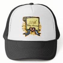 50th wedding anniversary 3w trucker hats