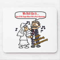 50th wedding anniversary 6t mouse pads