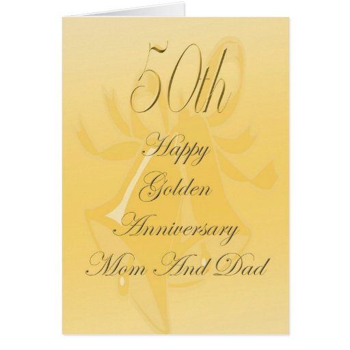 50th Wedding Anniversary Card For Mom And Dad