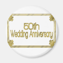 50th Wedding Anniversary Gifts Fridge Magnets