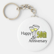 50th Wedding Anniversary Gifts Key Chain